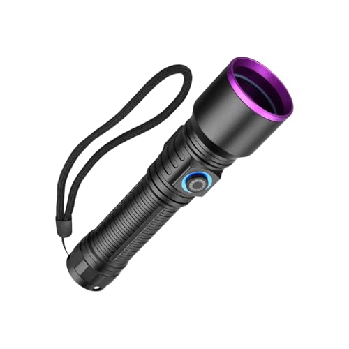 Linterna UV, luz recargable de buscador de escorpiones, herramienta LED de detección de orina, dispositivo de inspección, dispositivo de identificación mineral, para comprobar manchas de accidentes de
