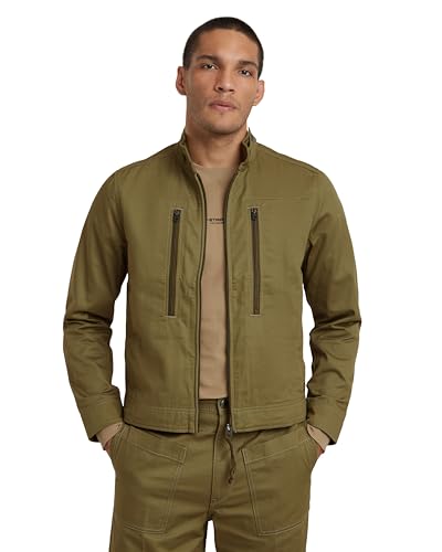 G-Star Para Hombre Chaqueta Lightweight Deck, Verde Smoke Olive D24288-C962-B212 , M G-Star Para Hombre Chaqueta Lightweight Deck, Verde Smoke Olive D24288-C962-B212 , M