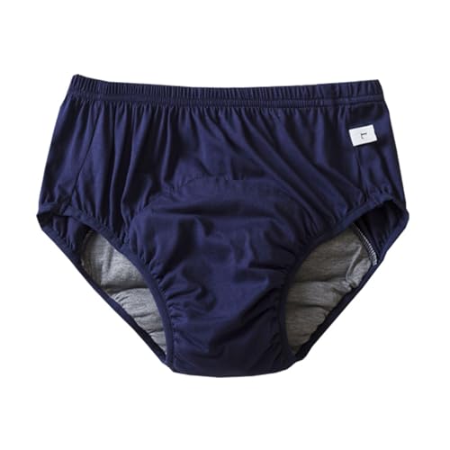 ユニセックス大人用失禁パンツ、防水おむつパンツ、寝たきり、高齢者、失禁者に適した失禁下着(Dark blue,XXX-Large)