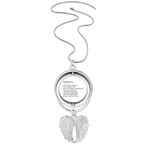 Collier ailes d'ange Hold Fast To Dreams anti-ternissement bijou durable