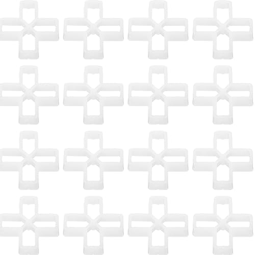 Uonlytech 100 Piezas De Nivelación De Azulejos 1cm Espaciadores De Baldosas De Nivelación Pavimentación Albañilería Adoquín Cuñas De Piso Muro De Polivinilo