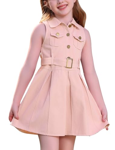 Robe d'été décontractée pour petite fille à volants plissés OBEEII