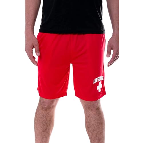 LIFEGUARD Officially Licensed Mens Active Running Performance Shorts Moisture Wicking4