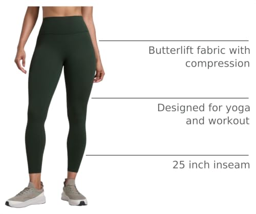 Image of CRZ YOGA Secretsculpt Leggings 25 inch | Butterlift, Buttery Soft, Moderate Compression, Workout, Pilates, No Front Seam, Booty Scrunch Butt, High Waist, for Women