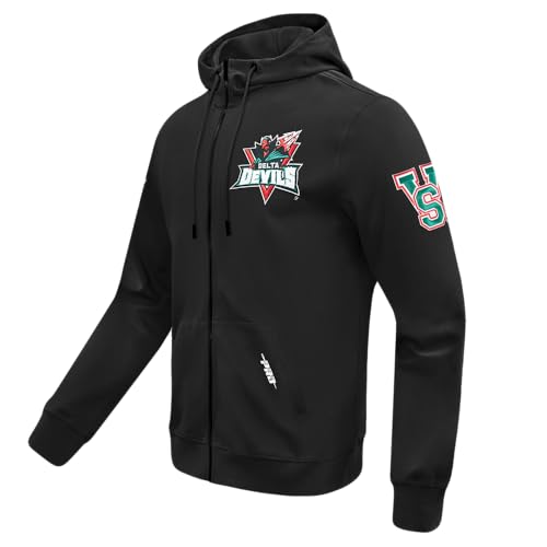 Image of Pro Standard Mens College Classic Chenille Cotton Double Knit Full Zip Hoodie