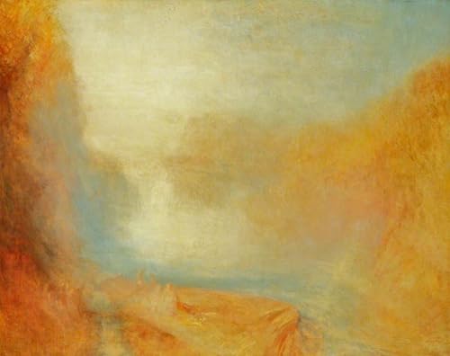 Impression Toile De Célèbres Tableaux Le Cascate Del Clyde William Turner Poster Mural 60x90cm