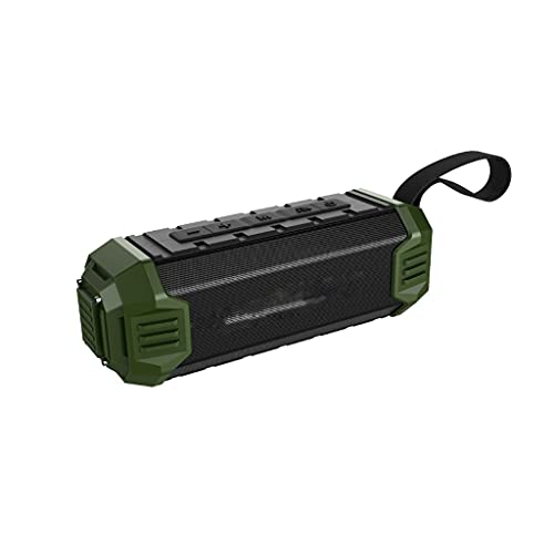 CHYSP Altavoz portátil inalámbrico Bluetooth con Sonido HD y Graves, Tiempo de reproducción, micrófono Incorporado, Altavoz inalámbrico portátil para (Color : Green)