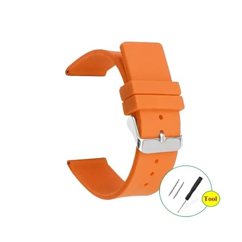 EDVENA VRrvXgbv 12mm 14mm 16mm 18mm 20mm 22mm 24mm Y fB[X puXbg \tgo[(Orange,16mm,Black buckle)