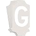 Brady 5040 Series Number and Letter Labels, Pack of 10 Labels, White, G