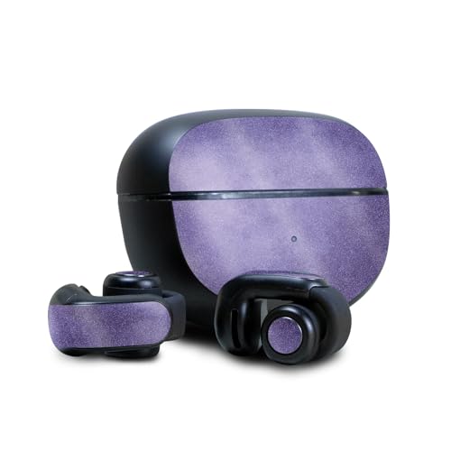 Image of Glossy Glitter Skin Compatible with Bose Ultra Open Earbuds - Purple Airbrush - Premium 3M Vinyl Protective Wrap Decal Cover - Easy to Apply | Crafted in The USA by MightySkins