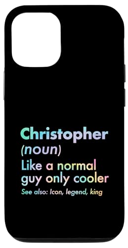 Christopher Like A Normal Guy Only Cooler ���W�F���h �L���O �t�@�[�X�g �X�}�z�P�[�X iPhone 12/12 Pro �p