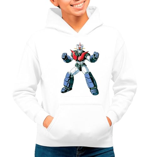 the Fan Tee Sudadera Adulto con Capucha de Mujer Dibujos Animados Mazinger Z Manga Retro 80 Puños Fuera Mech Z 028 116 L