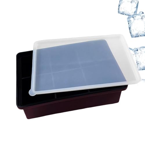 Molde De Hielo De Silicona,Forma De Compartimentos De Rejilla Para Hielo,Creador De Antifugas Congelador - Para Cóctel Café Vino Bar Fiesta Uso Doméstico Vacaciones