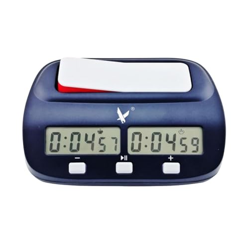 LEAP Minuteur d'échecs homologué Fide Minuteur d'échecs numérique Professionnel pour jeux de société (Magasin officiel) Bleu