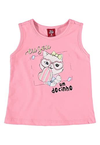 Conjunto Regata e Short-Saia Bebê Menina, Bee Loop, Bebê Menina, ROSA BLUSH, M