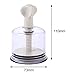 Milageto Chinese Body Cup Vacuum Twist Suction Cupping Device, Adjustable Negative of Professional Transparent Cup, 110x73mm