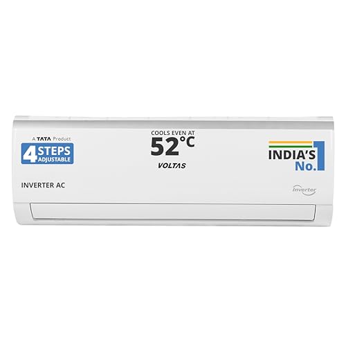 Voltas 1.4 Ton 3 Star, Inverter Split AC (Copper, 4-in-1 Adjustable Mode, Anti-dust Filter, 173V CAE, White)