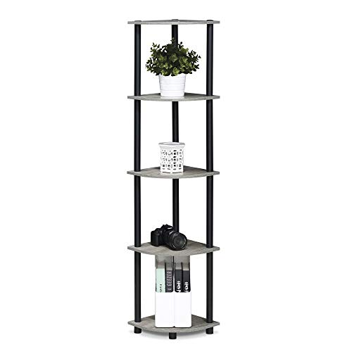 image for Furinno Turn-N-Tube 5 Tier Corner Display Rack Multipurpose Shelving U