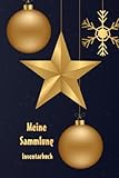 Notizheft Notizbuch Schreibheft Geschenkidee Inventurbuch Schwibbogen A5 100 Seiten Bestandsbuch 08 Inventarbuch für ihre Sammlung Nussknacker ... Lichterketten Engel Stern Weihnachtsmann