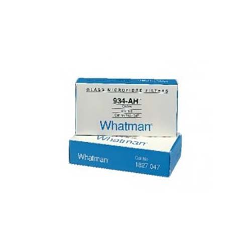 Whatman 1827-090-DS Glass Microfiber 934-AH Binder Free Filter, 0.5psi Wet Burst, 3.7 s/100mL/sq.-inch Air Flow Rate, 90 mm Diameter (Pack of 100)