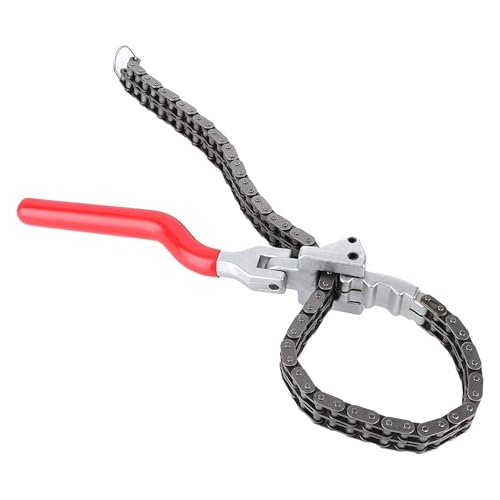 Llave de filtro de aceite Tipo de cadena Llave de 13,8 pulgadas Mango largo Ergonómico Herramienta de reparación de automóviles