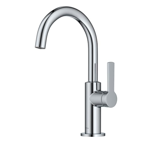 Image of Kraus Oletto Single Handle Kitchen Bar Faucet in Chrome, Kitchen Sink Faucets, KPF-2822CH