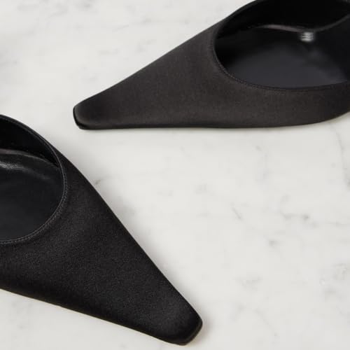 FOWT Women Graceful Pointed Toe Satin Pumps Chic High Heel Ankle Strap Buckle Prom Bride Dressy Sandals Size 4-16 US3