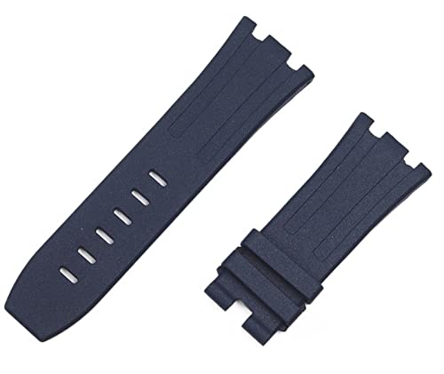 [ZRZSZMF] 28mm Nature Fluorine Rubber Silicone Watchband Watch Band for Ap Strap for Audemars and Piguet Belt15703 15710 15706