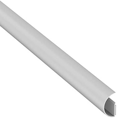 D-Line Quadrant CableTraC, Quarter Round Cable Tidy Solution, Cable Management for Corners, Popular Floor Trim Alternative - 22mm (W) x 22mm (H) x 1-Meter (L) - White, Quadrant (22x22mm), 1MCT2222W