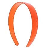 Orange 1 Inch Plastic Hard Headband with Teeth Head band Women Girls (Motique Accessories)
