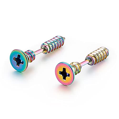 Pendientes de acero inoxidable antialérgicos YZstyle de clavo 7mm evitan irritación