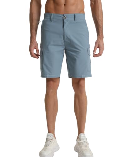 Image of Men's Lightweight Hiking Work Cargo Shorts 9 inch-5 Pockets