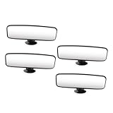 CIYODO 4個広角ガラス製車内ベビー観察ミラー 吸盤式可能 後向き 用 ミラー 広視野で新生児監視に 車種対応軽量設計