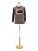 (JF-C12T) 12 Years Old Child/Kids Body Dress Form Mannequin White Jersey Form Cover with Wooden Base(C12T)