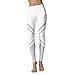 Produktbild Damen Leggings Ronamick Women Lange Abschnitt Trainingshose Mesh Sport Hose Spleißen Yogahosen (M, Weiß)