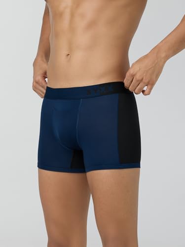Image of XYXX Men's Dualist Micromodal Colorblock Trunks|Antimicrobial, Regular Fit, No-Marks Waistband|Underwear for Man Combo (Pack of 2)