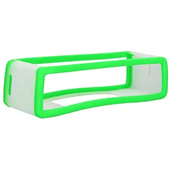 Bluetooth Speaker Sleeve, Soft Speaker TPU Prevent Scratch Decorative Hollow Design Flexible Shock Proof for Mini 1/2(Fluorescent green)