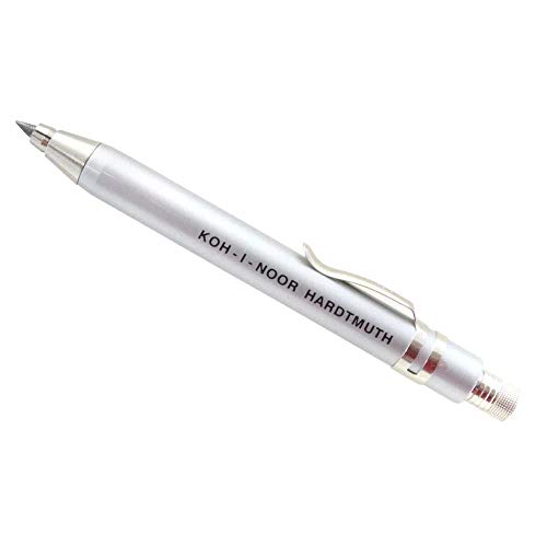 Portamine Koh-I-Noor 2mm - Confezione Da 2 In Metallò Argento Con Temperino - Foto 13