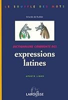 Dict.commente Expressions Latines 2035330440 Book Cover