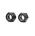 binifiMux 30Pcs M6-1.0mm Black Zinc Plated Nylon Lock Nuts Inserted Hex Self Clinching Nuts