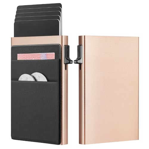 Reviews de Tarjeteros y fundas para Mujer los preferidos por los clientes. 42 Vantisan Tarjetero Antirrobo con Múltiples Ranuras para Tarjetas, Cartera Metálica Delgada con Bloqueo RFID, para 6 Tarjetas Bancarias Efectivo - Regalo Práctico para Hombres y...