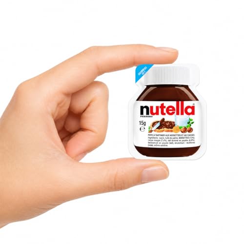 Nutella Barquette 15g le mini format idéal pour un petit-déjeuner à l'hôtel ou au camping