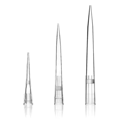 Filter Pipette Tips 10 μL transparents en boîte de microbiologie