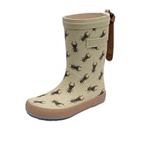 Bisgaard Unisex Kid's Fashion Rain Boot, Brown Beetles, 8 UK Child