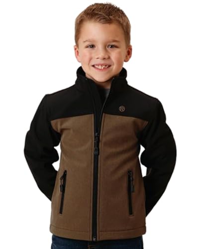 BOYS BR BLACK COMBO SOFT SHELL TECH JACKET