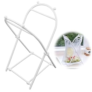 MüLlsackstäNder Klappbar MüLlbeutelhalter KüChenarbeitsplatten MüLlsackhalter – Praktische UnterstüTzung Rack Einfache Faltbare MüLlsack AufhäNger Tote Tasche Halterung KüChe Boden MüLl Storage