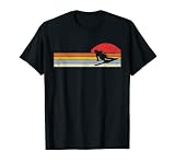 Esquí para esquiar, diseño vintage Camiseta