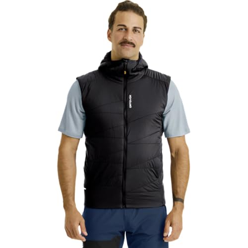 SWISSWOOL PIZ DUAN VEST M gilet en laine haut de gamme noir XL