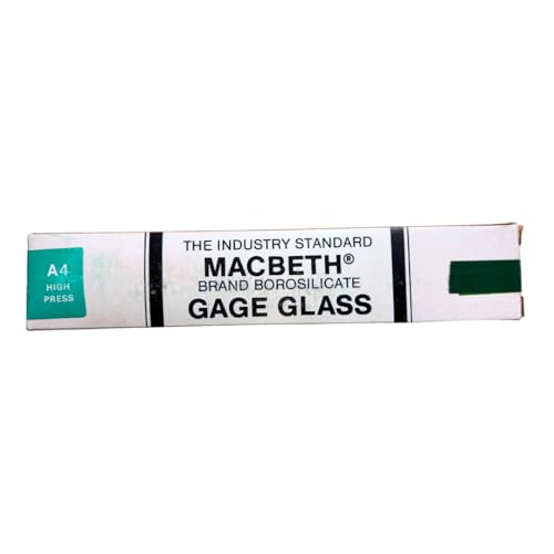 Type A Macbeth High Pressure Transparent Glass | Industrial Boiler Flat Gauge Glass (#4 Macbeth HP 190mm x 34mm x 17mm)