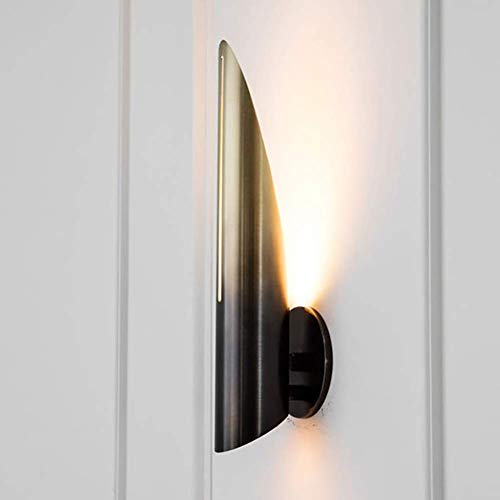 OWOHYG Aplique de Pared de Metal Vintage con Forma de Cilindro, E27, Estilo rústico, Antiguo, Creativo, de Color Degradado, Industrial, para mesita de Noche, Aplique de Pared de
